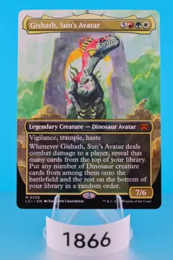 MTG Gishath, Sun's Avatar (Borderless) The Lost Caverns of Ixalan Regular #330 - Image 1