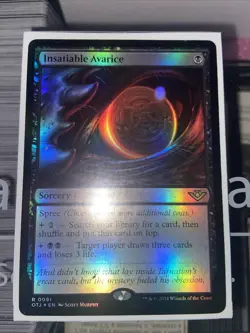 Insatiable Avarice Outlaws of Thunder Junction Foil MTG RARE - Image 2
