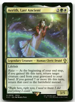 Aerith, Last Ancient #76 MTG Final Fantasy FIC NM X1 - Image 1