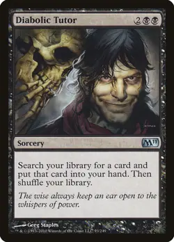 MTG Diabolic Tutor ** Magic 2011 ** English (LP) - Image 1