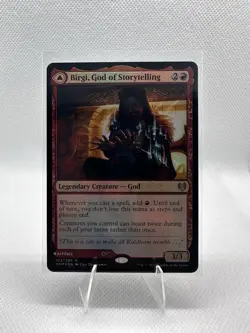 MTG Birgi, God of Storytelling Harnfel, Horn of Bounty (FOIL) 123 Kaldheim M/NM - Image 1