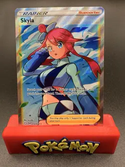 Skyla 072/072 Shining Fates Ultra Rare Full Art Pokemon TCG NM - Image 1