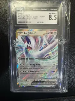 CGC 8.5 Pokemon TCG Lugia ex 017/034 Classic Holo Lugia Ex Deck 2023 - Image 1