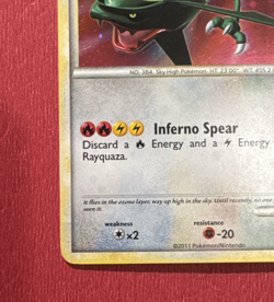 Rayquaza HOLO Pokemon TCG Call Of Legends 20/95 LP Raw Ungraded - Image 5