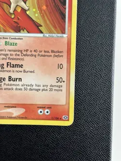 Pokemon EX EMERALD - #1/106 Blaziken - Holo - ENG - Image 4
