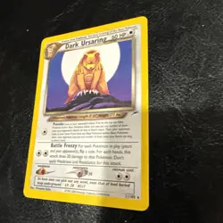 Pokemon Dark Ursaring 21/105 Pokemon Neo Destiny Rare LP Lightly Played Vintage - Image 2