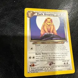 Pokemon Dark Ursaring 21/105 Pokemon Neo Destiny Rare LP Lightly Played Vintage - Image 3