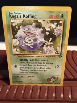 Pokemon TCG Gym Heroes Koga's Koffing Common 79/132 Near Mint - Image 1