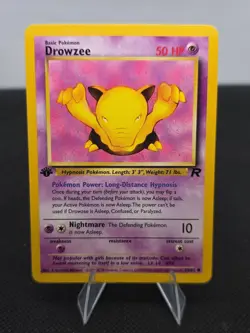 1st Edition Drowzee 54/82 - Team Rocket - Common - Pokemon - NM - Image 1
