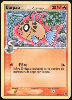 Carte Pokemon Barpau 49/101 Ile des Dragons Francais - Image 1
