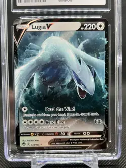 💥CGC GEM MINT 10💥LUGIA V POKEMON SILVER TEMPEST 138/195 HOLO - Image 2