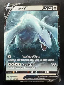 Pokemon Lugia V 138/195 Swsh12: Sword & Shield Silver Tempest Holo (NM) - Image 1