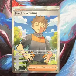 Pokemon Brock's Scouting 179/159 Sv09: Journey Together Holo Ultra Rare Full Art - Image 1
