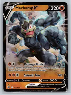 Pokemon SWSH10: Astral Radiance Machamp V Holo Ultra Rare #072/189 - Image 1