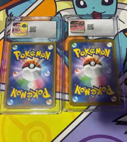 Pokemon TCG Graded Slab Lot Of 2 CGC Mint Japanese + Free Pokemon Pack - Image 2