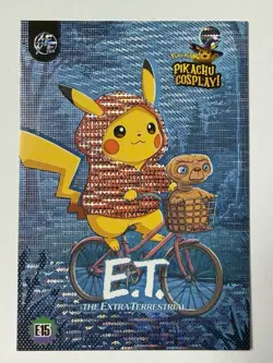 E.T. (Pikachu) #E15 - Silver Holo Box Hit Electric Pikachu Cosplay - Pokemon - Image 1