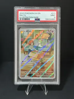 2023 POKEMON SVI EN-SCARLET & VIOLET ILLUSTRATION RARE #211 RALTS PSA 9 - Image 1