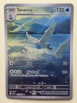 Pokemon TCG Swanna 110/086 White Flare IR English 2025 - Image 1