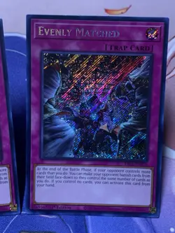 Yu-Gi-Oh! Evenly Matched 1st Edition RA01-EN074 Secret Rare - Image 3
