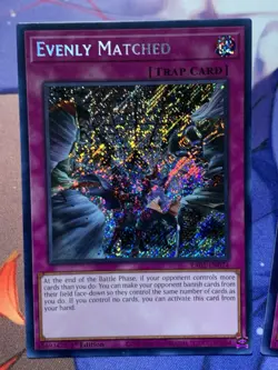 Yu-Gi-Oh! Evenly Matched 1st Edition RA01-EN074 Secret Rare - Image 4