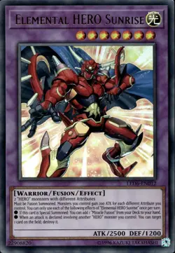 Elemental HERO Sunrise EU Unl Ultra Rare LED6-EN012 Yu-Gi-Oh! - Image 1