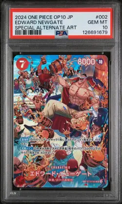PSA 10 - Edward Newgate - ST15 002 SP OP10 - Japanese One Piece Card Royal Blood - Image 1