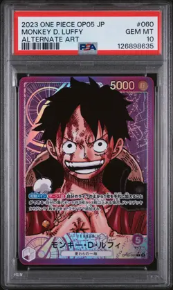 PSA 10 - Monkey D. Luffy - OP05 060 AA Leader - Japanese - One Piece Card - Image 1