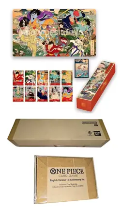 One Piece Card Game 1st Year Anniversary Set ENG VERSION full Set Sealed - Image 1