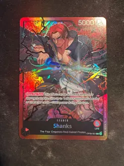 Shanks - OP09-001 - Leader Holo - One Piece Card Game N/M - Image 1