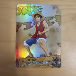 One Piece Card - TCG Full Art Serie 3 - SR Super Rare Mint Holo - Luffy - Image 1