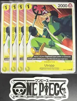 4x One Piece OP07-099 C Usopp - English - Regular - Play Set - NM/M - Image 1