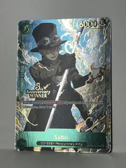 OP09-027 Winner Sabo 3rd Anniversary UC One Piece Card Game English NM - Image 1