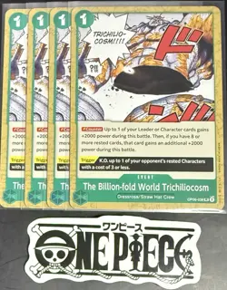 4x One Piece OP06-038 UC The Billion-fold.. - English - Regular - Playset - NM/M - Image 1