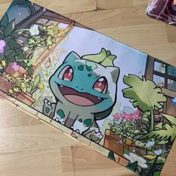 Bulbasaur Rubber Playmat Play Mat For Tcg Trading Card Game Pokemon Kawaii Cute - Image 1