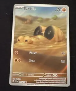 Sandile 216/198 SV01 Scarlet & Violet Base Set Holo Pokemon TCG Card - Image 1