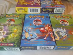 Lot of 7 Pokemon Theme Deck Empty Boxes - NO CARDS - 1999 WOTC - Great Condition - Image 1