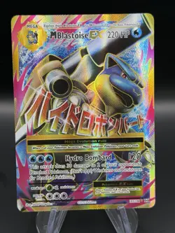 Pokemon TCG Mega M Blastoise EX Evolutions Full Art Ultra Rare Holo Card 102/108 - Image 1