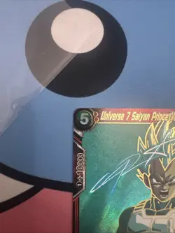 Universe 7 Saiyan Prince Vegeta TB1-004 NM-MINT SPR Dragon Ball Super Card Game - Image 3