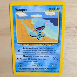 WOOPER 82/111 POKEMON CARD (NEO GENESIS SET) - Image 1