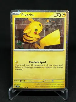 Pokemon Pikachu TCG Holo Card 051/162 Temporal Forces Cosmo MINT-NM Condition - Image 3