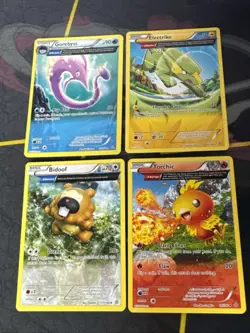 Pokemon TCG Full Art Card Lot 4x 2015 Primal Clash MP Torchic Electrike Gorebyss - Image 1