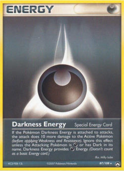 Darkness Energy 87/108 EX Power Keepers Regular Rare Pokemon Card - Image 1