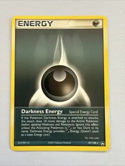 Darkness Energy 87/108 EX Power Keepers Regular Rare Pokemon Card - Image 2