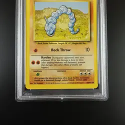 PSA 10 Onix 56/102 Pokemon Base Set 1999 Non Holo Card - Image 3