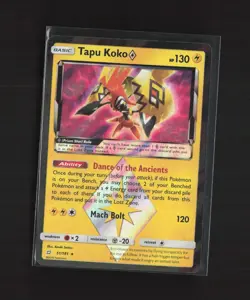 Tapu Koko Prism Star 51/181 Team Up Holo Rare Pokemon Card - Image 1