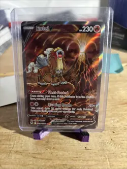 Pokemon Entei v GG36/GG70 Crown Zenith Galarian Gallery Card Near Mint Condition - Image 1