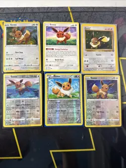 Eevee Pokemon Card Lot Holo/Reverse Holo/WOTC Promo Collection Cards - Image 1