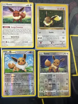 Eevee Pokemon Card Lot Holo/Reverse Holo/WOTC Promo Collection Cards - Image 3