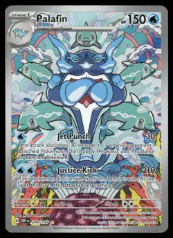Pokemon Cards Palafin 200/197 Obsidian Flames Illustration Rare NM - Image 1