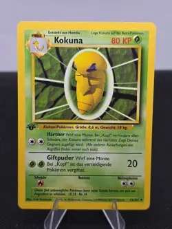Pokemon Card - Kakuna GERMAN Base Set 33/102 Uncommon 1st Edition - Image 1